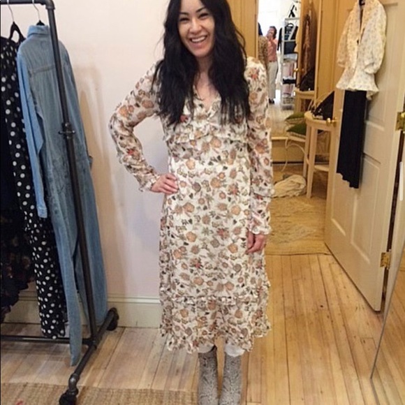 💐NWT!!💐Goldie Floral Long Sleeve Maxi Dress - Picture 9 of 9